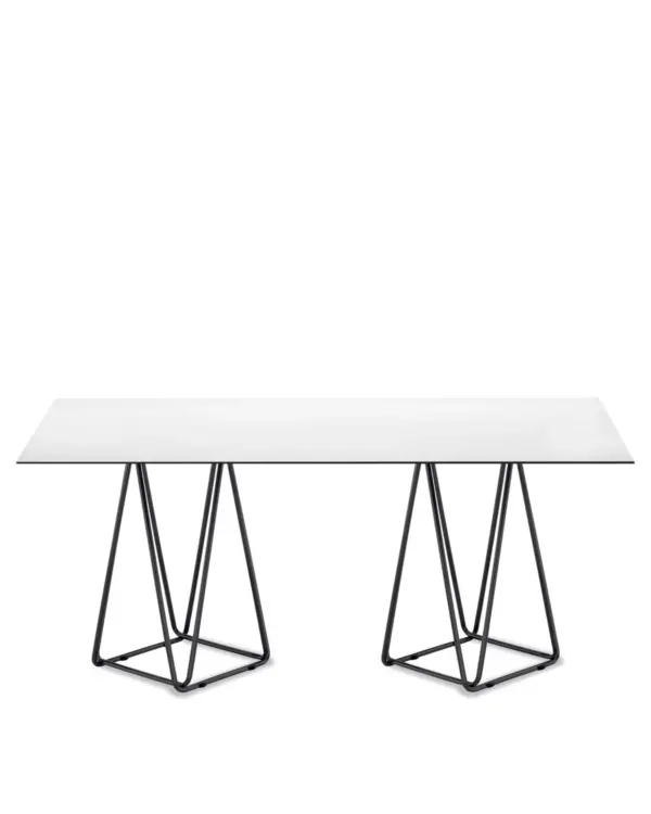 trio rectangular table