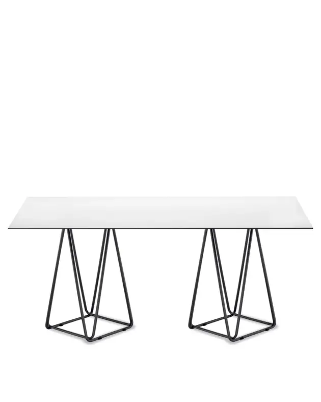 trio rectangular table